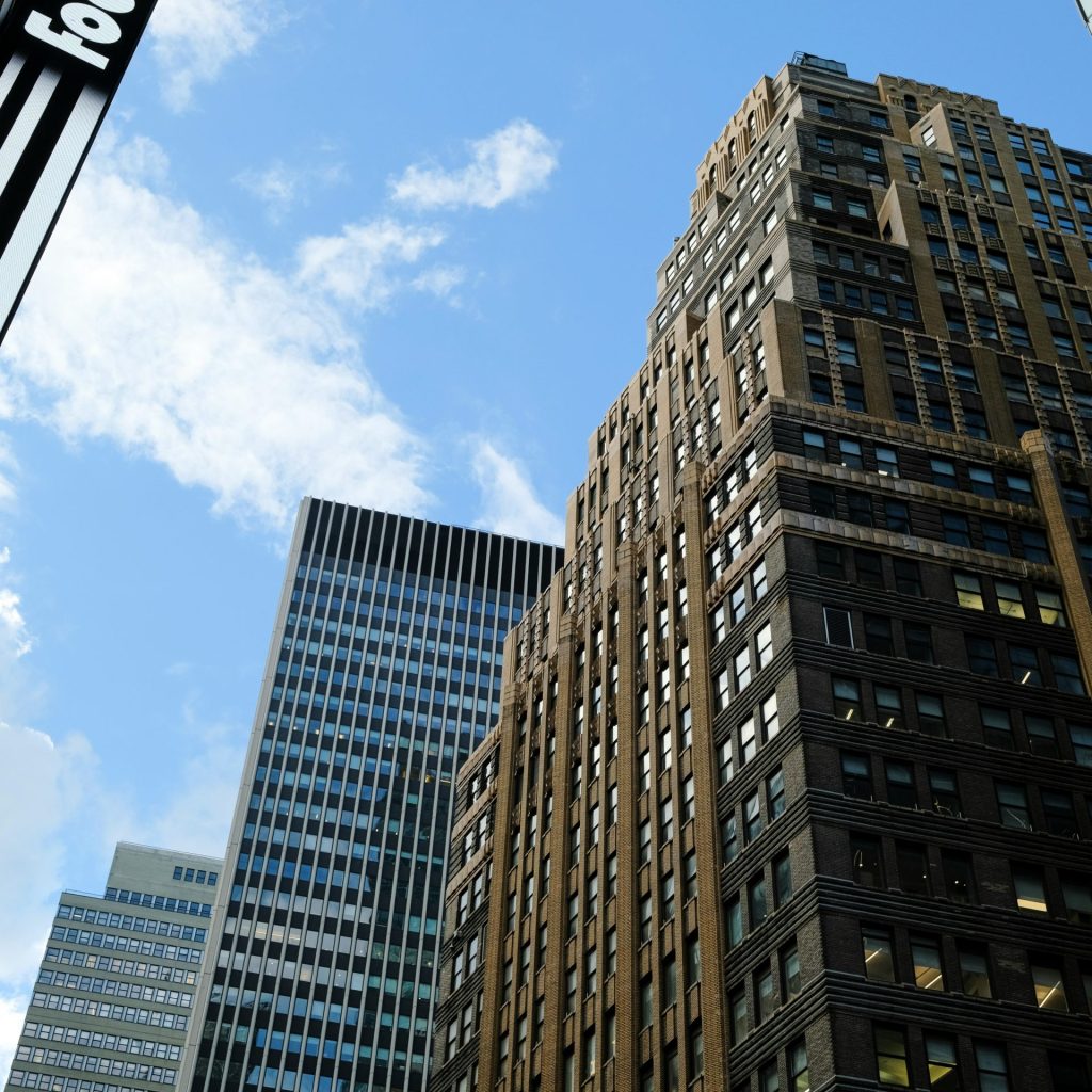 a very tall building with lots of windows